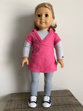 American Girl Doll Customized “Just Like You” Dark Blonde Hair Brown Eyes